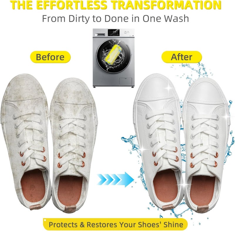 DOBVDLA Shoe Washing Machine Bag | Laundry Shoe Bag for Washer and Dryer, 2pcs Reusable Shoes Cleaner Bags, Chenille Microfiber for Sneakers Tennis Shoes, Zipper with Lock Ring - Image 4